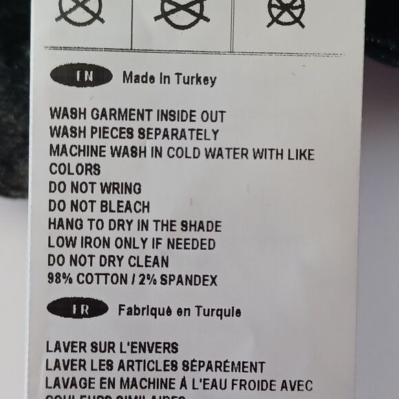 Joseph Ribkoff Jeans 12 Black Floral Velvet Flocked Pull On Stretch Denim Pants - Picture 9 of 10